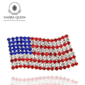 VQ USA Flag Brooch